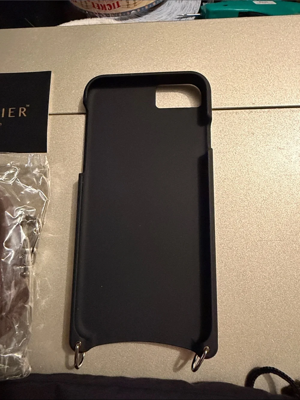 NWT Bandolier Brown Leather Crossbody Phone Case for iPhone 6/7/8 and SE - Picture 2 of 3